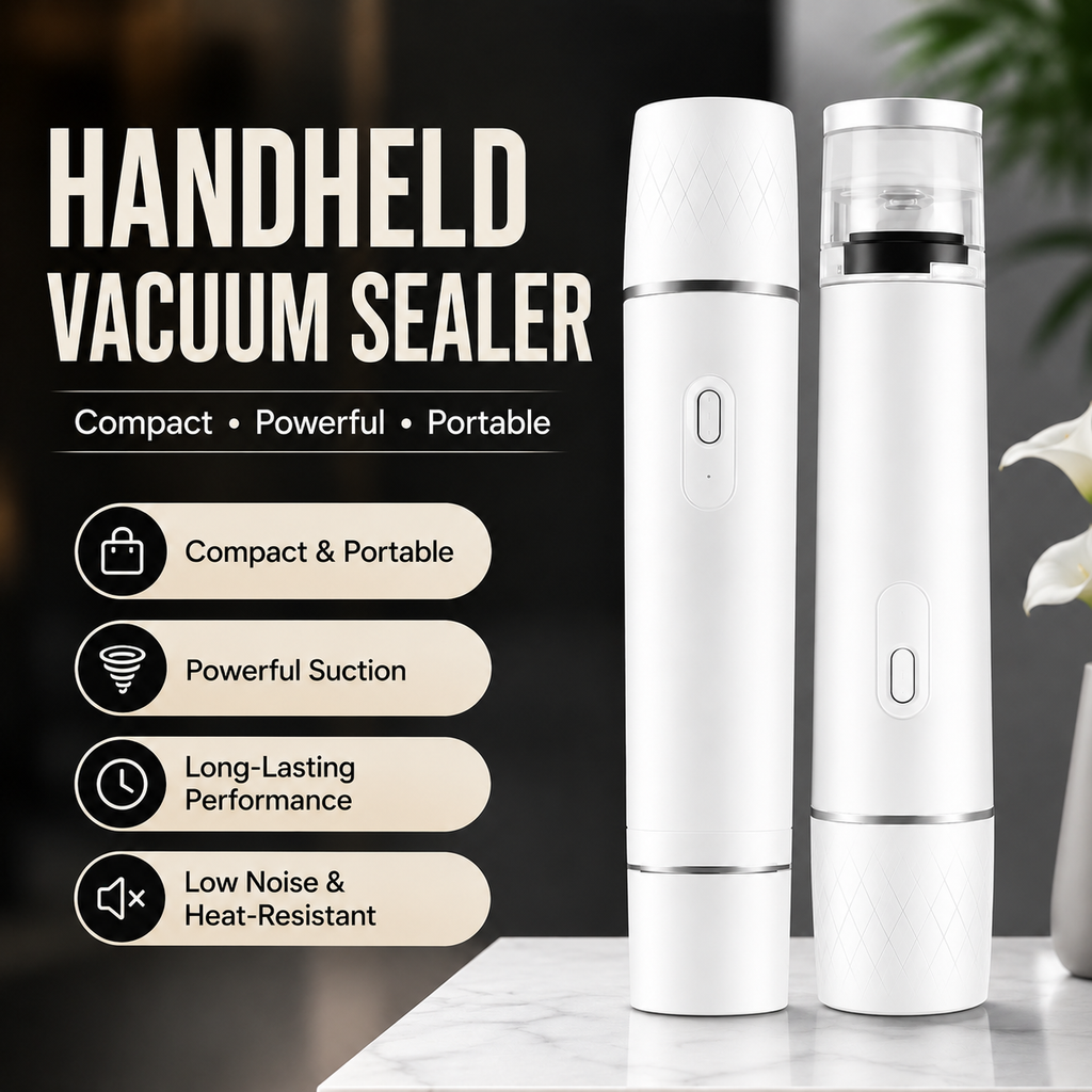 Keep Your Food Fresh And Organized With Handheld Food Preservation Vacuum Pump