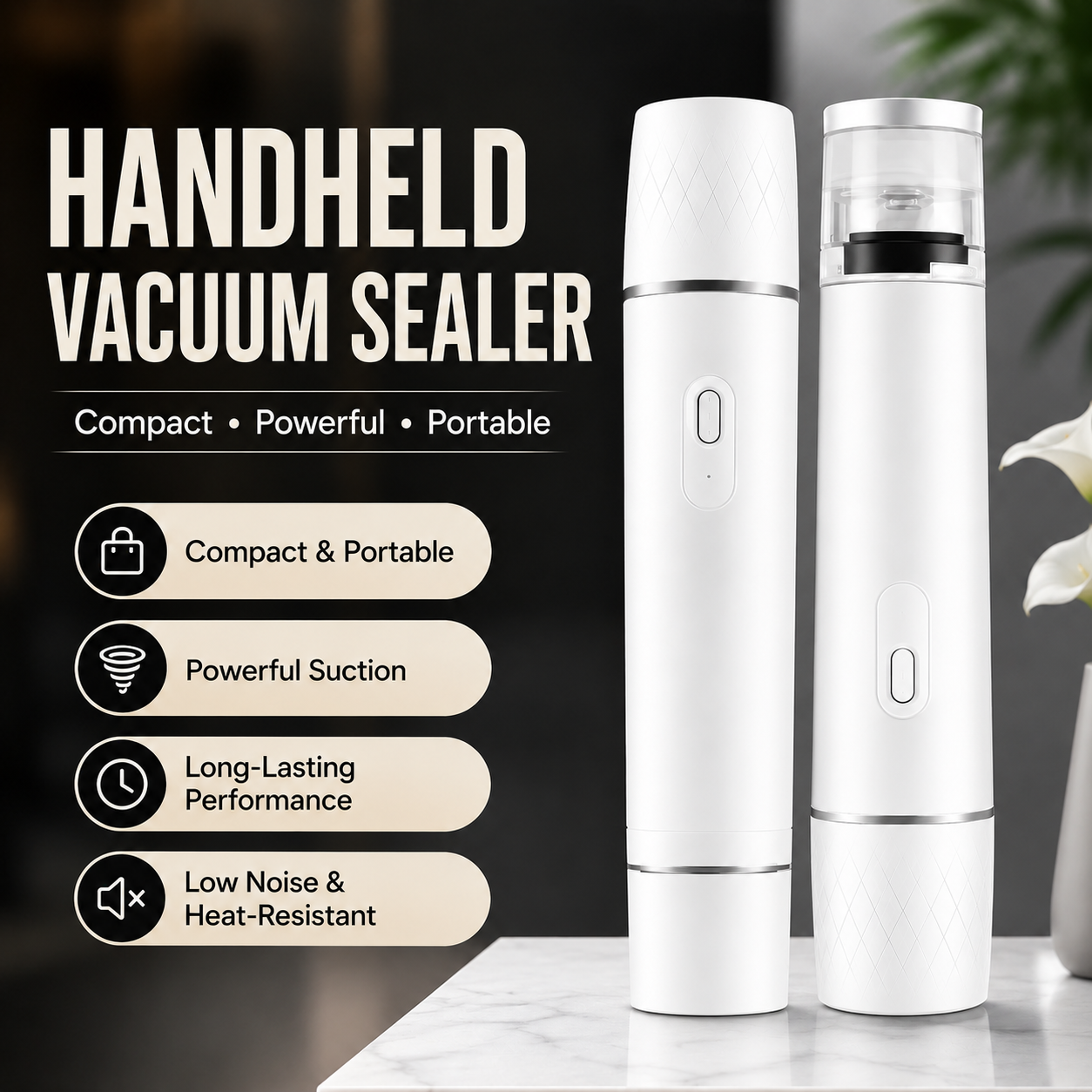 Keep Your Food Fresh And Organized With Handheld Food Preservation Vacuum Pump