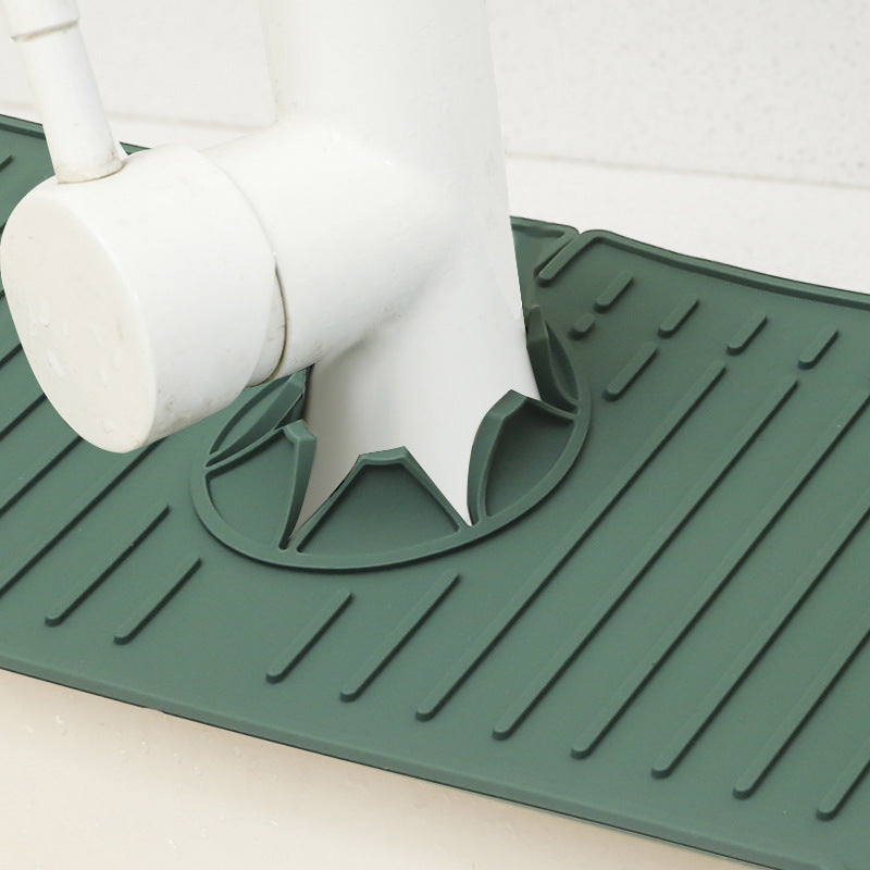 No More Black Mold Around Your Sink Mildew-Proof Sink Mat Kitchen Countertop