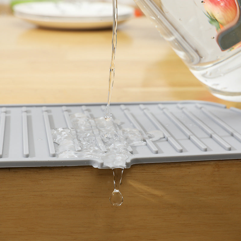 No More Black Mold Around Your Sink Mildew-Proof Sink Mat Kitchen Countertop