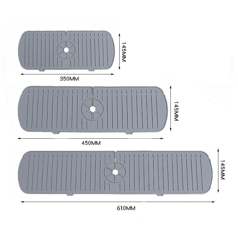 No More Black Mold Around Your Sink Mildew-Proof Sink Mat Kitchen Countertop