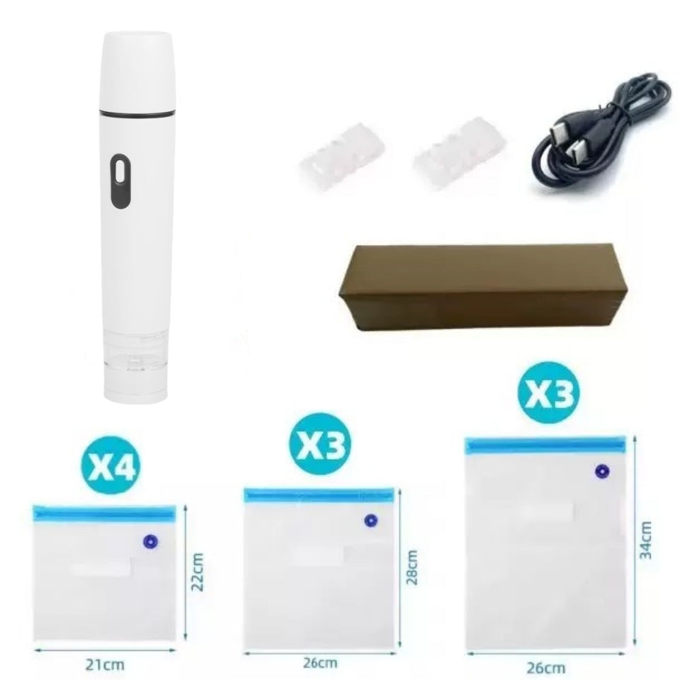 Keep Your Food Fresh And Organized With Handheld Food Preservation Vacuum Pump