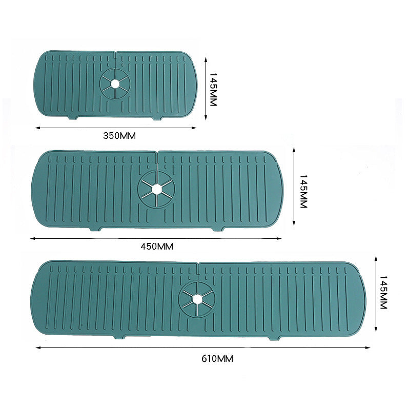 No More Black Mold Around Your Sink Mildew-Proof Sink Mat Kitchen Countertop